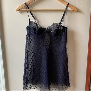 VS Babydoll Swiss Dot Lingerie